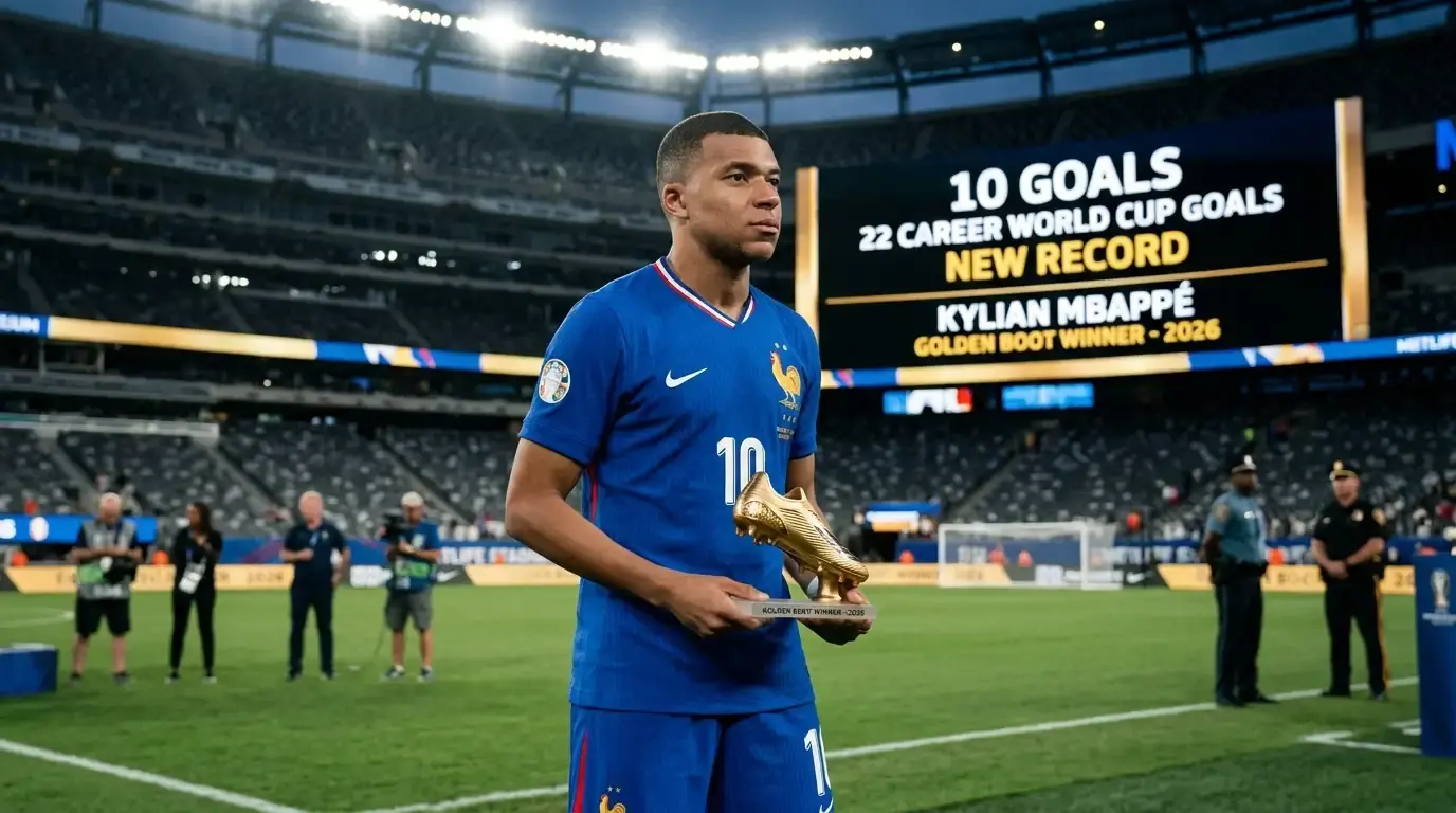 Kylian Mbappé z zlatim čevljem SP 2026