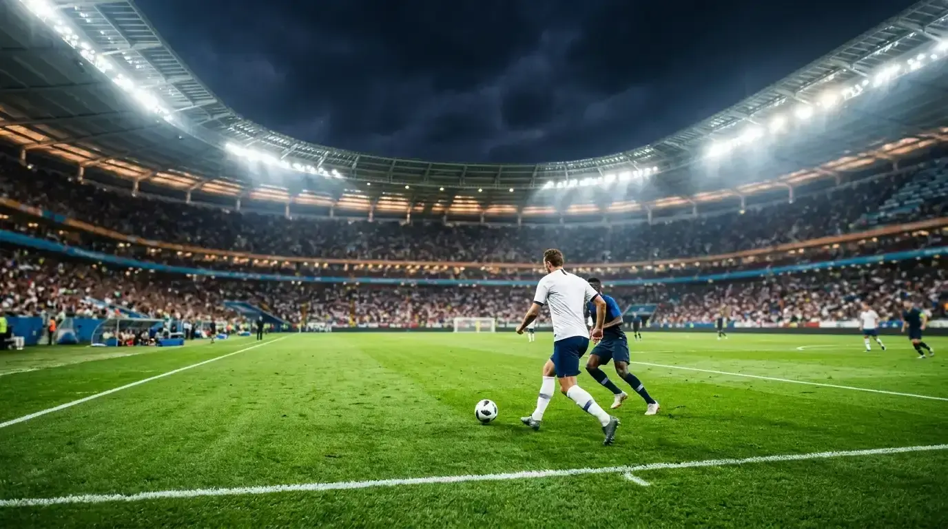 Nočna nogometna tekma svetovnega prvenstva 2026 pod žarometi
