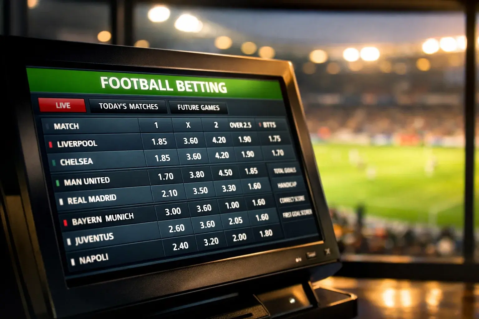 Pregled vrst športnih stav za svetovno prvenstvo v nogometu 2026